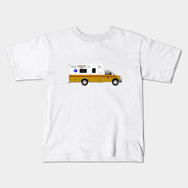 Pound Ridge Lions Ambulance Corps Kids T-Shirt by BassFishin